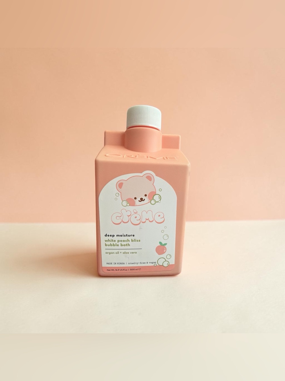 The Crème Shop Deep Moisturizer-White Peach Bliss Bubble Bath